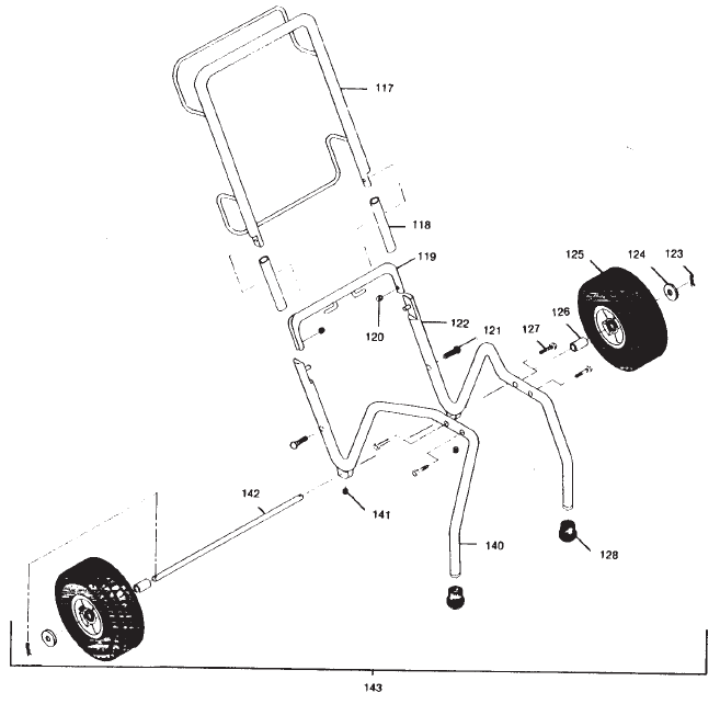 Epic 660HPX Low Rider Frame Assembly parts